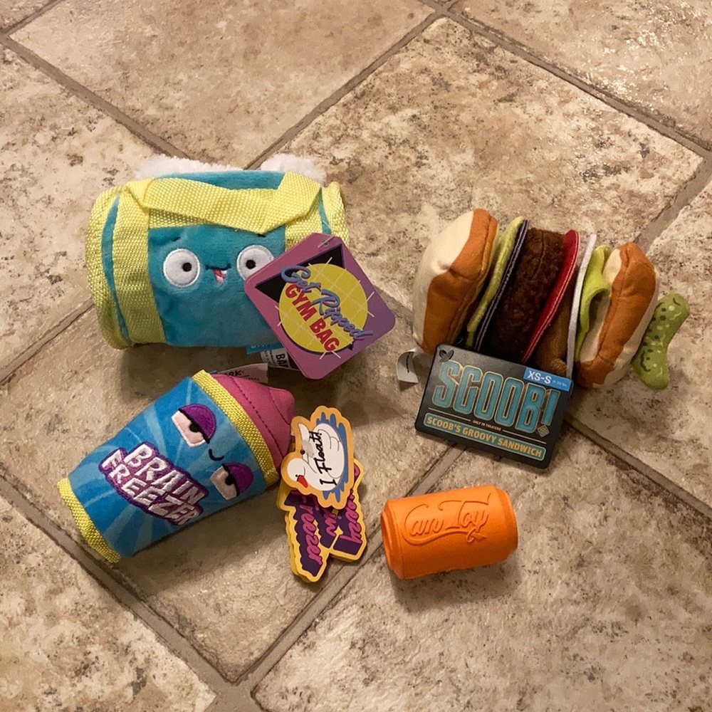 Lot of 4 Small Dog Toys